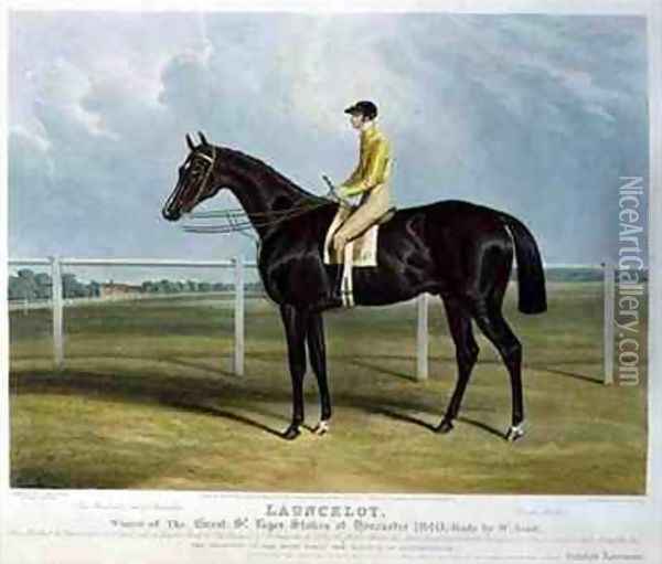 Launcelot Winner of the Great St Leger Stakes at Doncaster Oil Painting - Charles Hancock