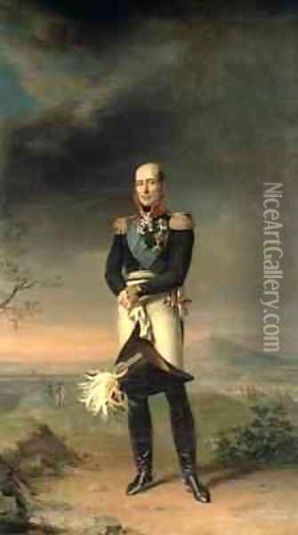 Portrait of Prince Mikhail Barclay de Tolly 1761-1818 Oil Painting - George Dawe