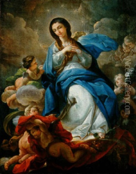 L'assomption De La Vierge Oil Painting - Corrado Giaquinto