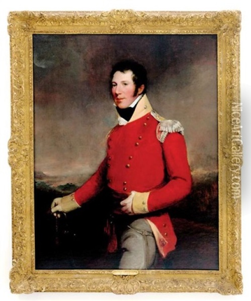 Portrait Of An Officer Oil Painting - Thomas Lawrence