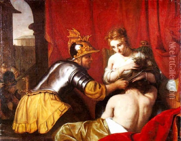 Samson Et Dalila Oil Painting - Gerard de Lairesse
