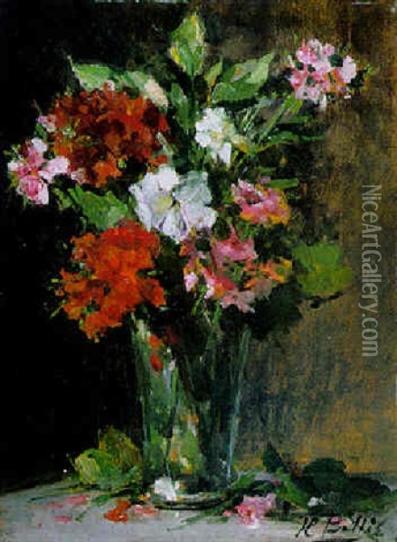 Bloemen Oil Painting - Hubert Bellis