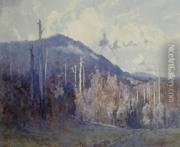 The Blue Haze Oil Painting - Theodore Penleigh Boyd