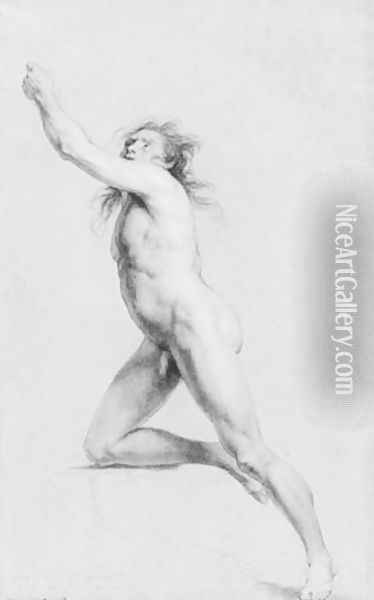 Study from Life: Nude Male Oil Painting - John Trumbull