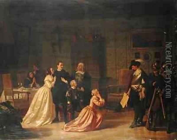 The Arrest of a Patrician During the Thirty Year War Oil Painting - Johann Geyer