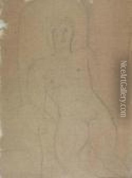 Nu Dans Un Fauteuil Oil Painting - Amedeo Modigliani