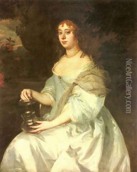 Portrait of Hannah Bulwer Oil Painting - Sir Peter Lely