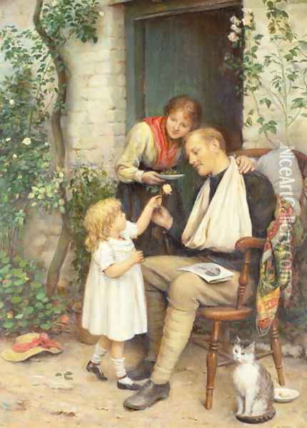 Home from the War Oil Painting - Joseph Clark