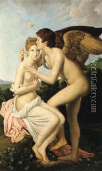 Amor Und Psyche Oil Painting - Francois Pascal Simon Gerard