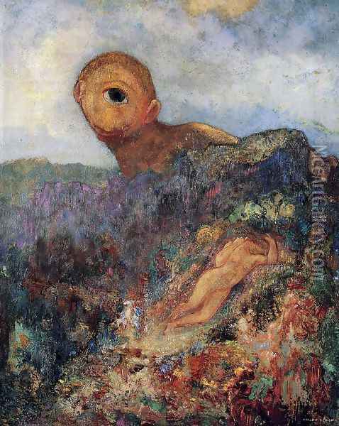 The Cyclops Oil Painting - Odilon Redon
