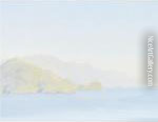Punta Campanelle From Capri Oil Painting - John William Godward