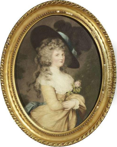 Georgina Duchess Of Devonshire Oil Painting - Thomas Gainsborough