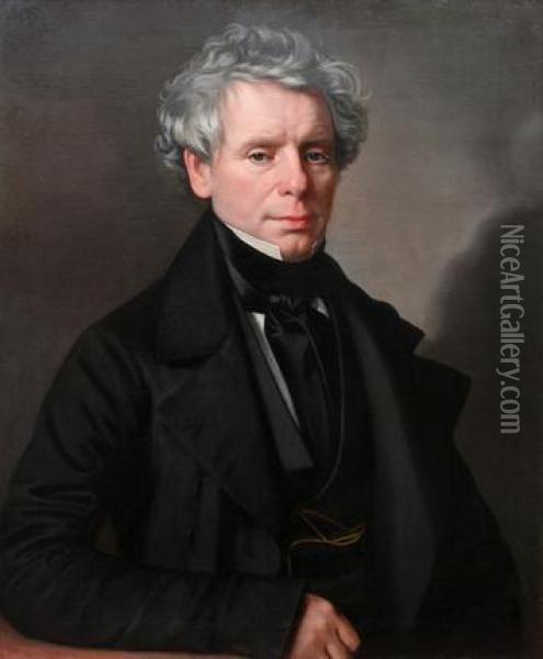 Portret Mue Oil Painting - Anton Machek