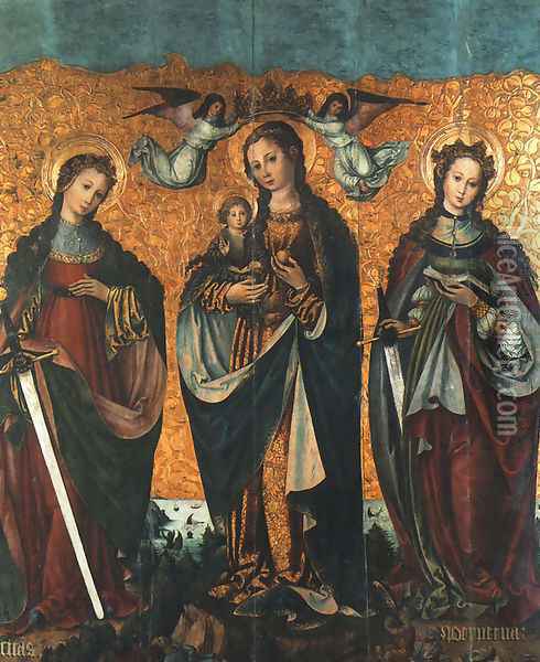 Sacra Conversazione Oil Painting - Unknown Painter