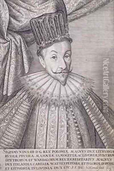 Sigismund Vasa III 1566-1632 King of Poland Oil Painting - Lambert Cornelis
