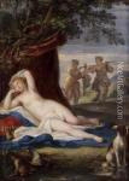 Il Riposo Di Diana Oil Painting - Hans Rottenhammer