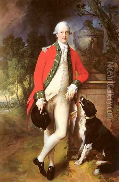 Portrait Of Colonel John Bullock Oil Painting - Thomas Gainsborough