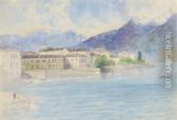 Lake Como Oil Painting - John MacWhirter