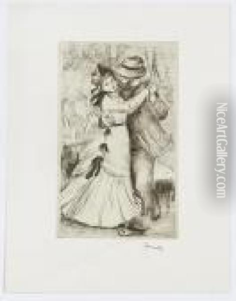 L Danse A La Campagne Oil Painting - Pierre Auguste Renoir