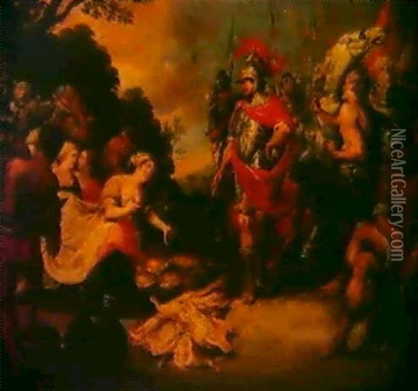 Ester Implorant La Clemence D'assuerus Oil Painting - Frans Francken III