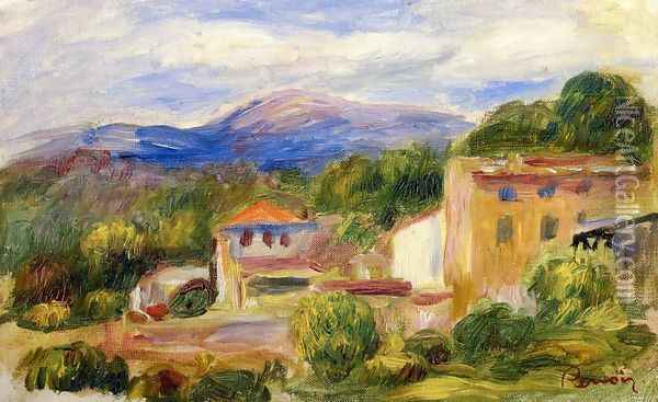 Cagnes Landscape XII Oil Painting - Pierre Auguste Renoir