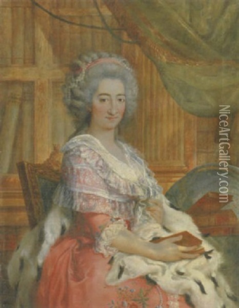 Portrait Von Maria Carolina Oil Painting - Francesco Corneliano