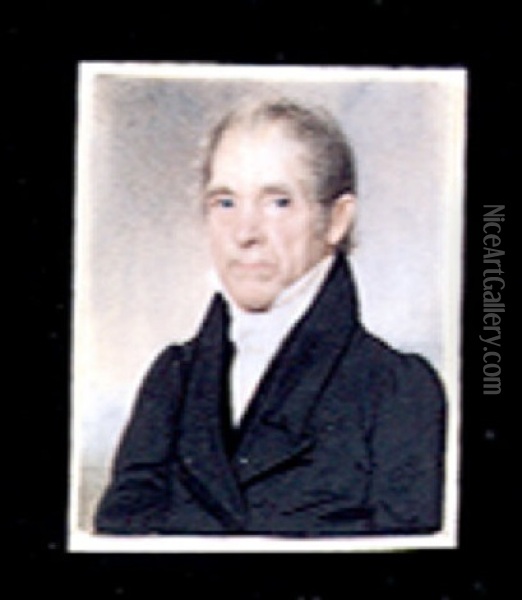 Mr. Rueben Webster Of Hadley, Massachusetts Oil Painting - Anson Dickinson
