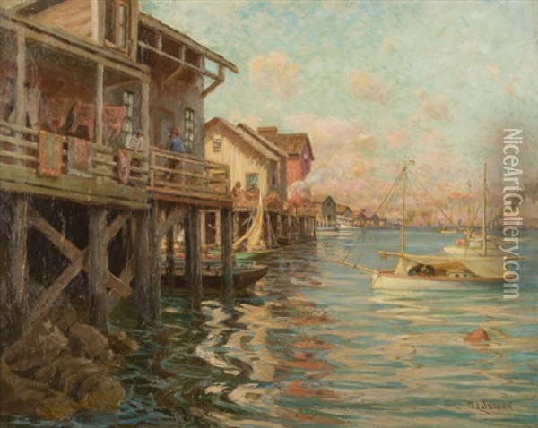 Old San Pedro Oil Painting - William Lee Judson