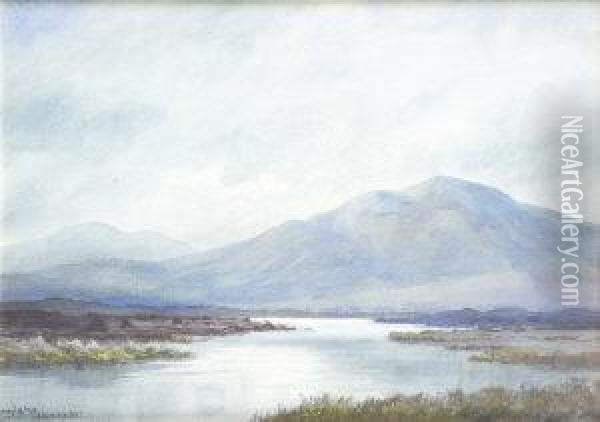 Morning Light, Near Recess, Connemara Oil Painting - Douglas Alexander