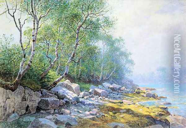 Seal Harbor, Mount Desert, Maine Oil Painting - William Stanley Haseltine