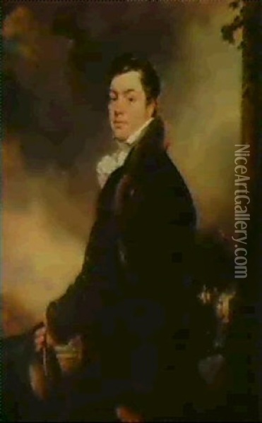 Portrait Of Lieutenant Colonel John Purcell, Later          Fitzgerald Oil Painting - Thomas Phillips