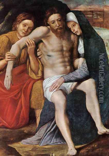 Deposition Of The Tears Oil Painting - Giovanni Francesco Caroto