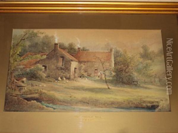 Troutsdale Mill Oil Painting - Frederick William Booty