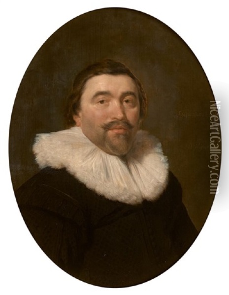 Portrait De Willem Burchgraeff (1604-1647) Oil Painting - Daniel Mytens the Elder
