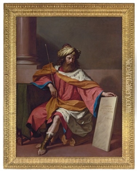 King David Oil Painting -  Guercino
