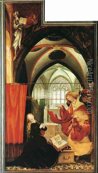 The Annunciation Oil Painting - Matthias Grunewald (Mathis Gothardt)