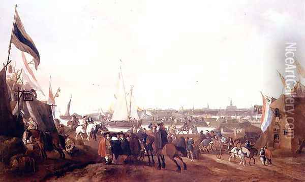 View of Hulst, Zeeland Oil Painting - Meyer Georg von Bremen