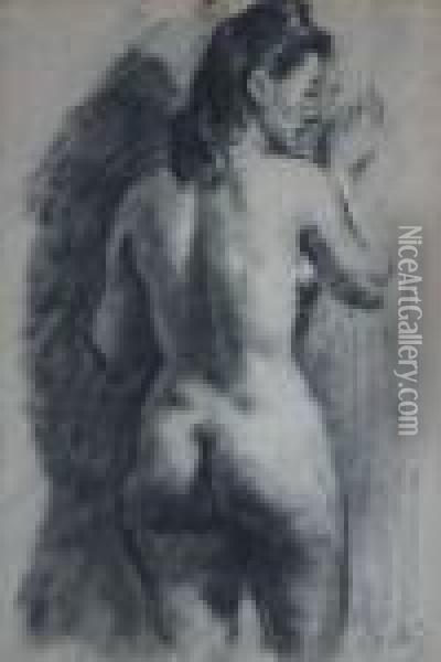 Nude Woman Oil Painting - Georg Kolbe