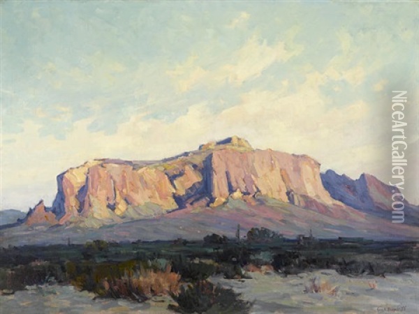 Superstition Mountain Oil Painting - George Kennedy Brandriff