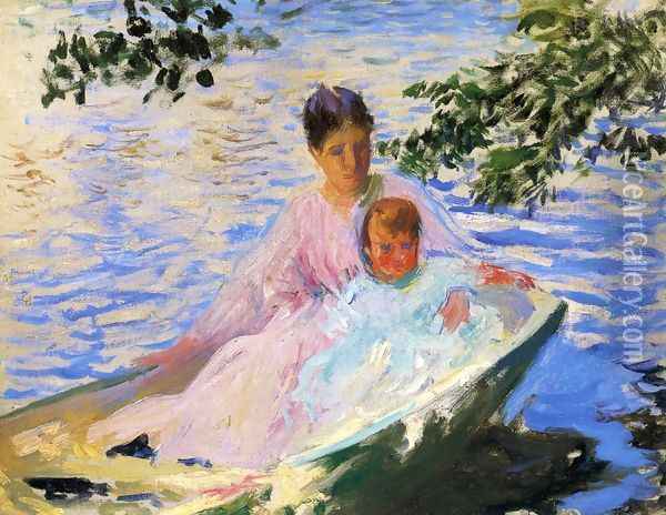 Study for 'Mother and Child in a Boat