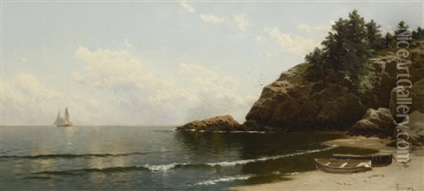 Cliff Island, Maine Oil Painting - Alfred Thompson Bricher