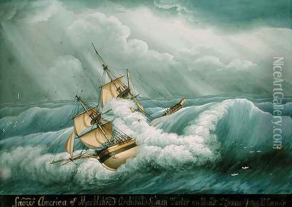 America of Marblehead 1803 Oil Painting - Michele Felice Corne