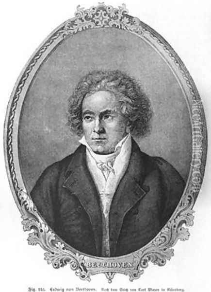 Ludwig van Beethoven 1770-1827 Oil Painting - Mayer, Carl