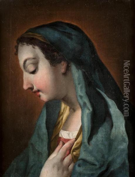 Madonna Orante Oil Painting - Francesco Lorenzi