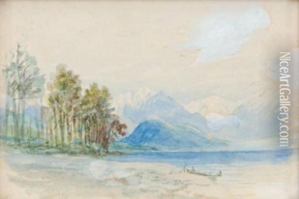 Mountain Scene Oil Painting - Charles Blomfield