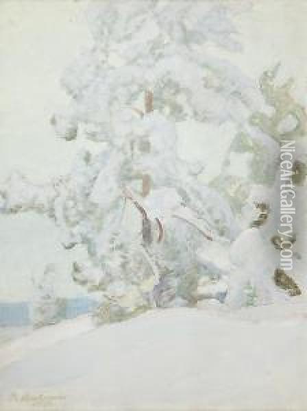 Luminen Metsa Oil Painting - Pekka Halonen