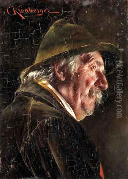 Tyrolean peasant Oil Painting - Carl Kronberger