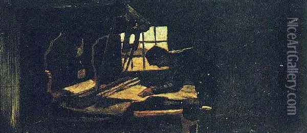 Weaver Arranging Threads II Oil Painting - Vincent Van Gogh
