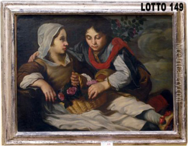 Giovaniinnamorati Oil Painting - Antonio Amorosi