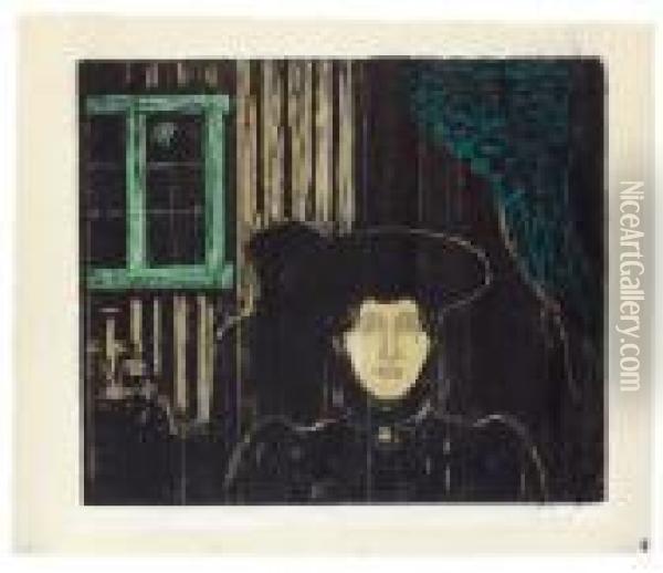 Mondschein I Oil Painting - Edvard Munch